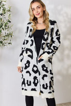 Load image into Gallery viewer, Peaceful Mornings Leopard Open Front Cardigan
