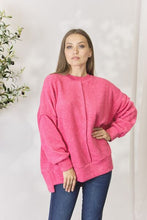 Load image into Gallery viewer, Feeling Rosy Center Seam Long Sleeve Sweatshirt
