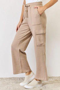 Going Places High Waist Cargo Wide Leg Pants by Risen