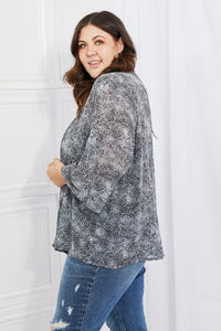 Riviera Road Snake Print Chiffon Kimono