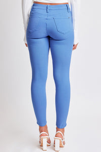 Hyperstretch Mid-Rise Skinny Pants in Blue