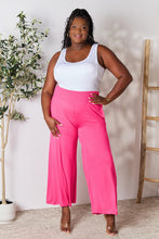 Load image into Gallery viewer, Keep It Simple Smocked Wide Waistband Wide Leg Pants (multiple color options)
