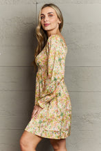 Load image into Gallery viewer, Walk Through The Meadows Floral Smocked Square Neck Dress
