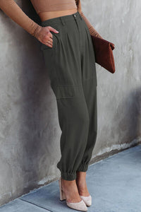 In Her Stride High Waist Cargo Pants (multiple color options)