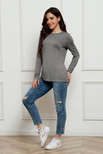 Load image into Gallery viewer, Basic Everyday Round Neck Long Sleeve Top  (multiple color options)
