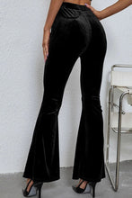 Load image into Gallery viewer, Velvet Dreams High Waist Flare Leg Pants
