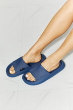 Load image into Gallery viewer, Sliding Into Comfort Open Toe Slide in Navy
