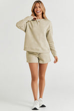 Load image into Gallery viewer, Leisure Luxe Texture Long Sleeve Top and Drawstring Shorts Set (multiple color options)
