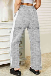 Leisure Stroll Side Stripe Drawstring Pants (multiple color options)
