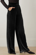 Load image into Gallery viewer, Velvety Opulence Loose Fit High Waist Pants with Pockets (multiple color options)
