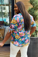 Load image into Gallery viewer, With Lots of Love Floral Tie-Sleeve Top
