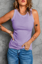 Load image into Gallery viewer, The Ultimate Basic Ribbed Round Neck Tank (multiple color options)
