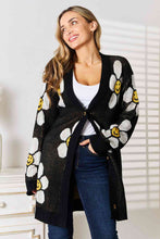 Load image into Gallery viewer, Happy Thoughts Floral Button Down Longline Cardigan
