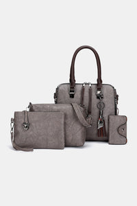 Effortless Essentials 4-Piece Vegan Leather Bag Set (multiple color options)