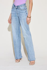 Parker V Front Waistband Straight Jeans by Judy Blue