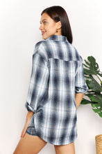 Load image into Gallery viewer, Check You Out Plaid Dropped Shoulder Shirt (2 color options)
