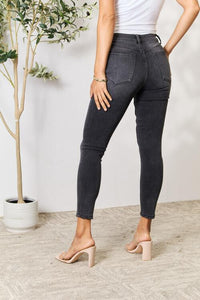 Charmaine Cropped Skinny Jeans by Bayeas