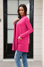 Load image into Gallery viewer, Easy Going Open Front Long Sleeve Cardigan with Pockets (multiple color options)
