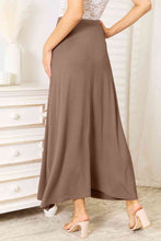 Load image into Gallery viewer, Tea Time Soft Rayon Drawstring Waist Maxi Skirt
