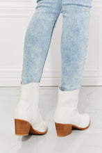 Load image into Gallery viewer, Watertower Town Faux Leather Western Ankle Boots in White
