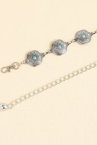 Vintage Inspired Turquoise Alloy Belt (multiple options)