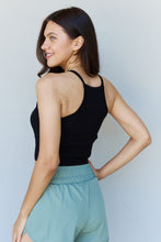 Load image into Gallery viewer, Everyday Staple Soft Modal Short Strap Ribbed Tank Top in Black
