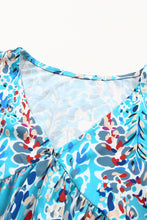 Load image into Gallery viewer, Petal Power: Stunning Floral Printed Flutter Sleeve V-Neck Top (2 color options)
