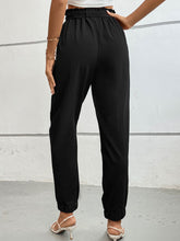 Load image into Gallery viewer, Prowling Panther Tie Front Long Pants
