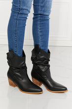 Load image into Gallery viewer, Better in Texas Scrunch Cowboy Boots in Black
