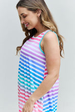 Load image into Gallery viewer, Love Yourself Multicolored Striped Sleeveless Round Neck Top
