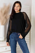Load image into Gallery viewer, Confidence and Coffee Round Neck Raglan Sleeve Blouse
