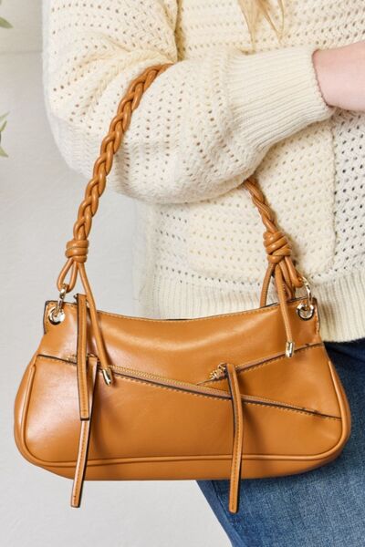 Easy Going Trendy Braided Strap Shoulder Bag (multiple color options)