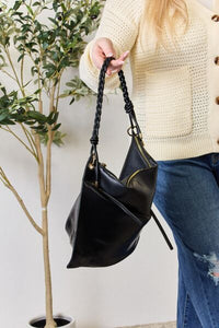 Her Chic Adventure Vegan Leather Shoulder Bag with Pouch  (2 color options)