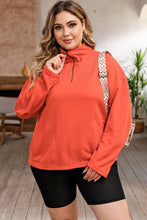 Load image into Gallery viewer, Pumpkin Patch Vibes Zip-Up Dropped Shoulder Sweatshirt
