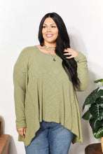 Load image into Gallery viewer, Snuggle Bliss Oversized Super Soft Ribbed Top in Mist Green
