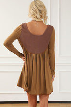 Load image into Gallery viewer, Unexplainable Feelings Lace Detail Round Neck Long Sleeve Dress
