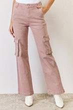 Load image into Gallery viewer, Marianna High Rise Cargo Wide Leg Jeans by Risen
