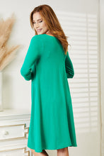 Load image into Gallery viewer, Casual Chic Long Sleeve Flare Dress with Pockets
