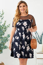 Load image into Gallery viewer, Ready To Blossom Floral Polka Dot Mesh Yoke Dress
