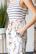Load image into Gallery viewer, Chic Striped Sleeveless Wide Leg Jumpsuit with Pockets
