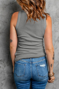 The Ultimate Basic Ribbed Round Neck Tank (multiple color options)