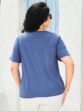 Load image into Gallery viewer, Twist &amp; Shout Cutout Short Sleeve Top
