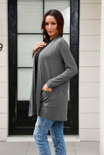 Load image into Gallery viewer, Easy Going Open Front Long Sleeve Cardigan with Pockets (multiple color options)
