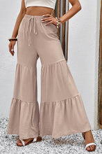 Load image into Gallery viewer, Maui Mania Drawstring Waist Tiered Flare Culottes
