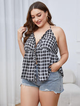 Load image into Gallery viewer, Keep You In Check Plaid Halter Neck Cami
