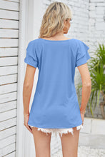 Load image into Gallery viewer, Take Your Time Square Neck Flutter Sleeve Top (multiple color options)
