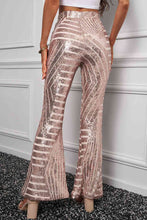 Load image into Gallery viewer, Funky Fusion Sequin High Waist Flared Pants (multiple color options)
