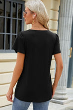Load image into Gallery viewer, Easy Thinking Square Neck Short Sleeve Top (multiple color &amp; print options)
