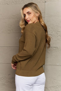 Kiss Me Tonight Button Down Cardigan in Olive