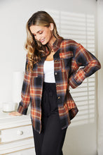 Load image into Gallery viewer, Check You Out Plaid Dropped Shoulder Shirt (2 color options)
